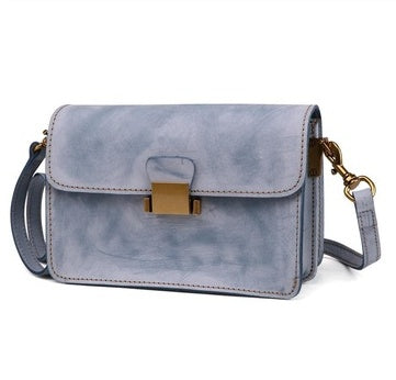 Foggy wax leather handbags