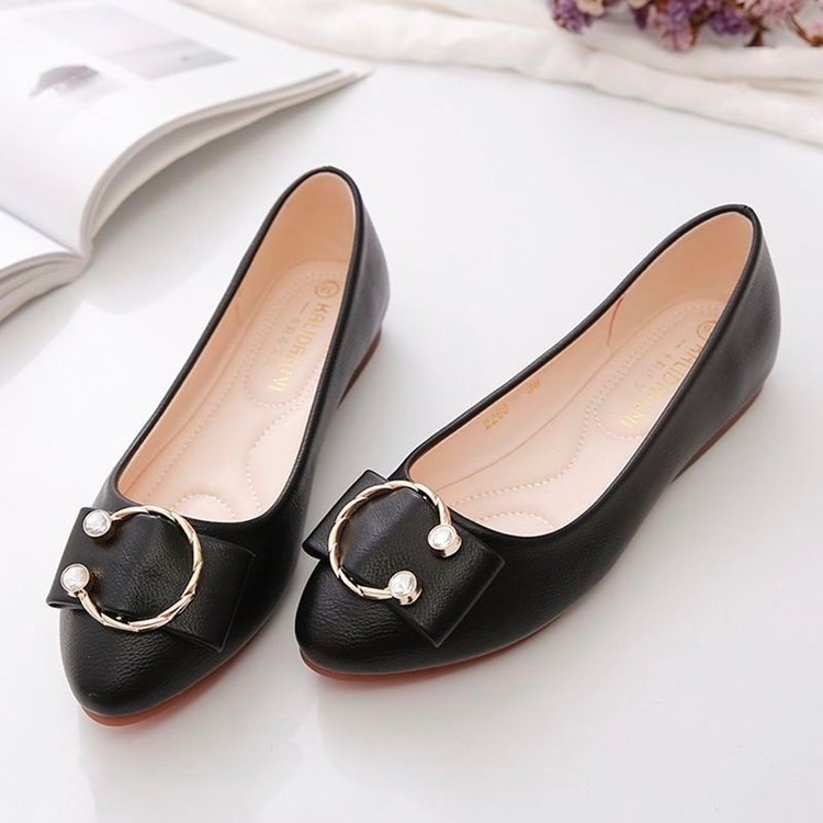 fancy Soft Bottom Mary Jane Flat Low-cut Shoes