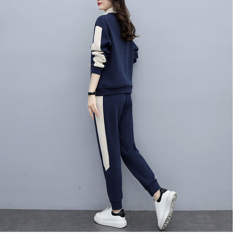 Thickened Velvet Sport Suit Women's Long-sleeved Sweater Casual Wear
