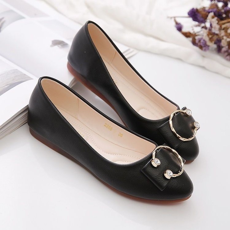 fancy Soft Bottom Mary Jane Flat Low-cut Shoes