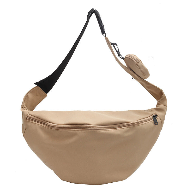 One-shoulder Crossbody Nylon Waist Bag Street Fashion Retro