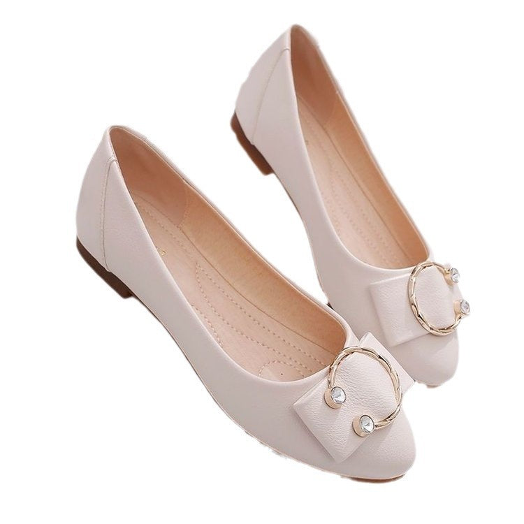 fancy Soft Bottom Mary Jane Flat Low-cut Shoes