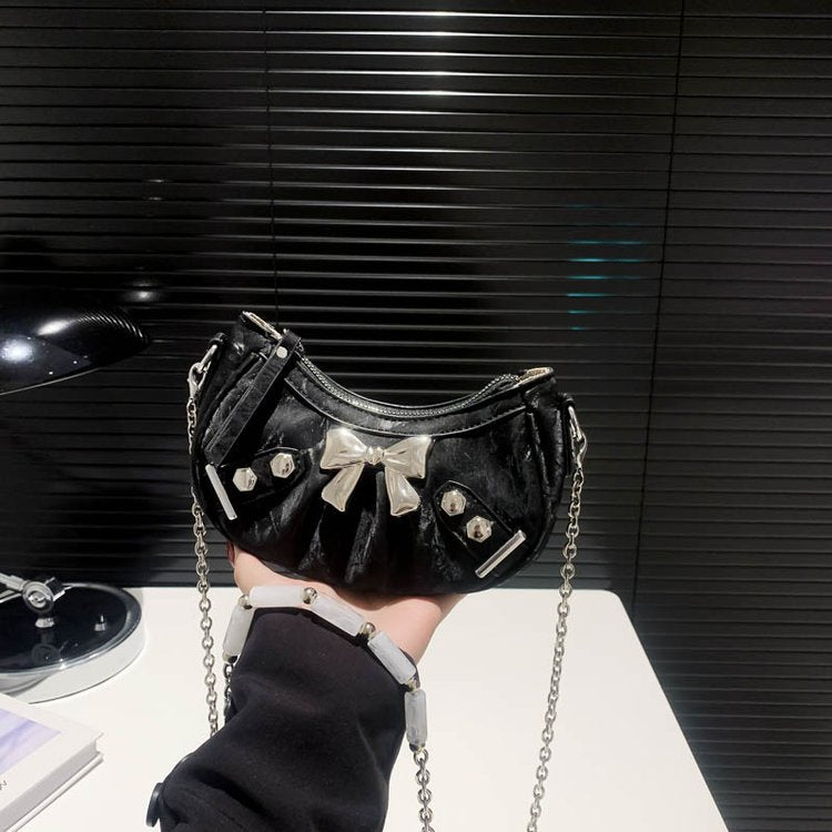 Fashion Bowknot Chain Crossbody Women's Bag