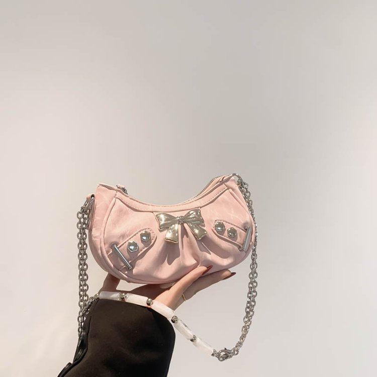 Fashion Bowknot Chain Crossbody Women's Bag