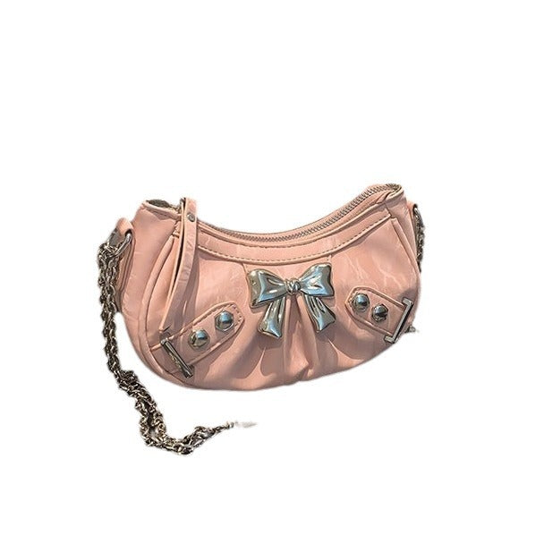 Fashion Bowknot Chain Crossbody Women's Bag