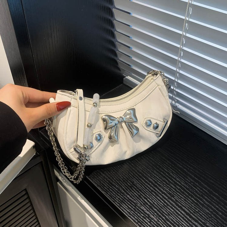 Fashion Bowknot Chain Crossbody Women's Bag