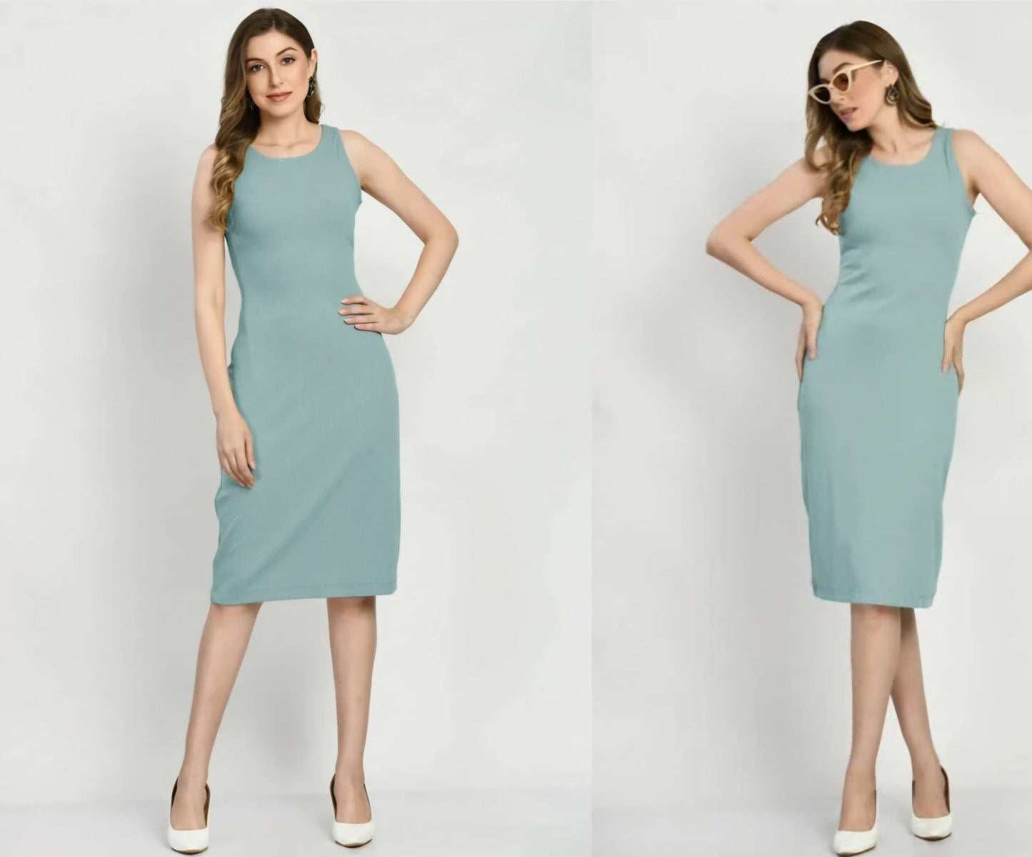 Women Bodycon Blue Dress