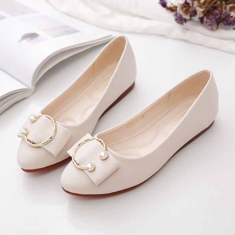 fancy Soft Bottom Mary Jane Flat Low-cut Shoes