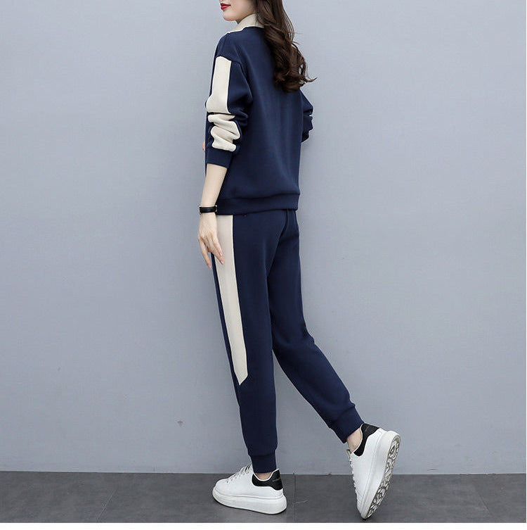 Thickened Velvet Sport Suit Women's Long-sleeved Sweater Casual Wear