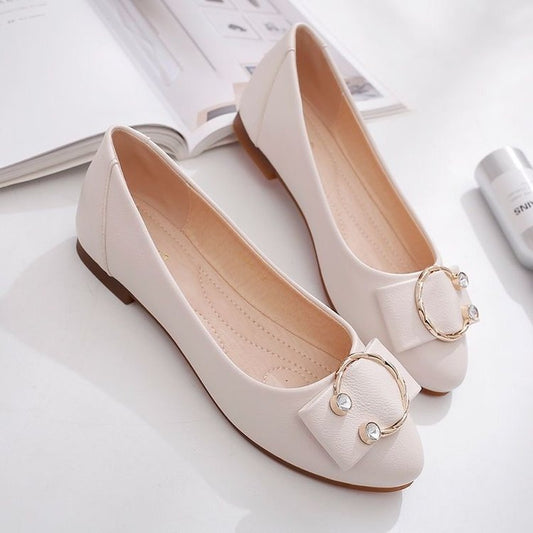 fancy Soft Bottom Mary Jane Flat Low-cut Shoes