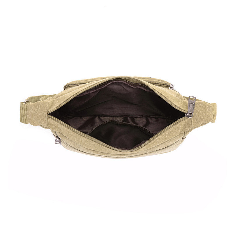 Simple Layered Retro Fashion Men's Messenger Bag