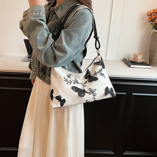 Underarm Bag Women's Fashion Butterfly Large Capacity