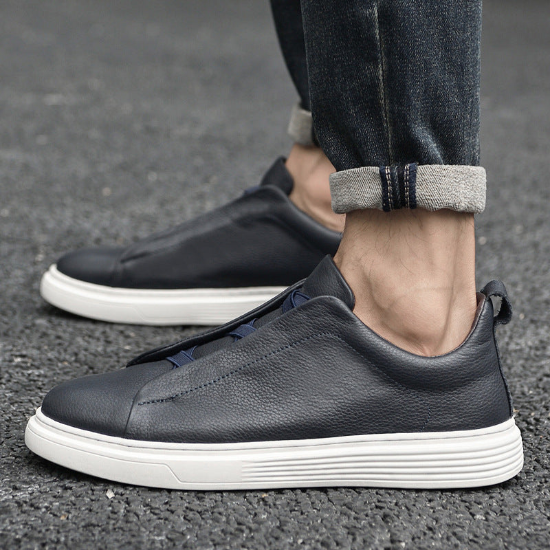 Men's Low Top Layer Cowhide Sports Board Shoes