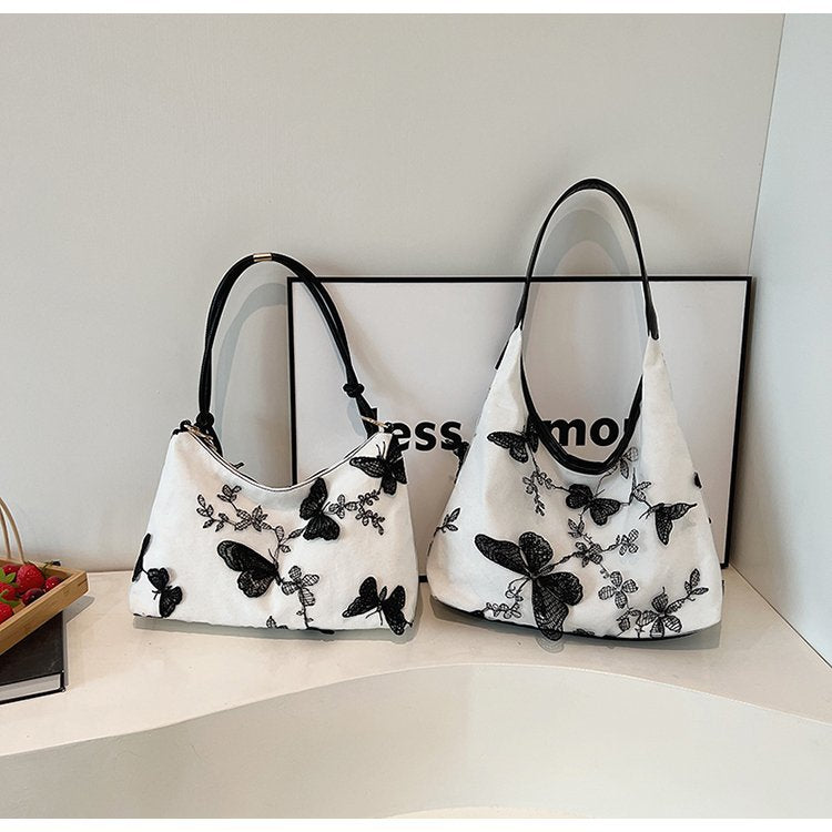 Underarm Bag Women's Fashion Butterfly Large Capacity